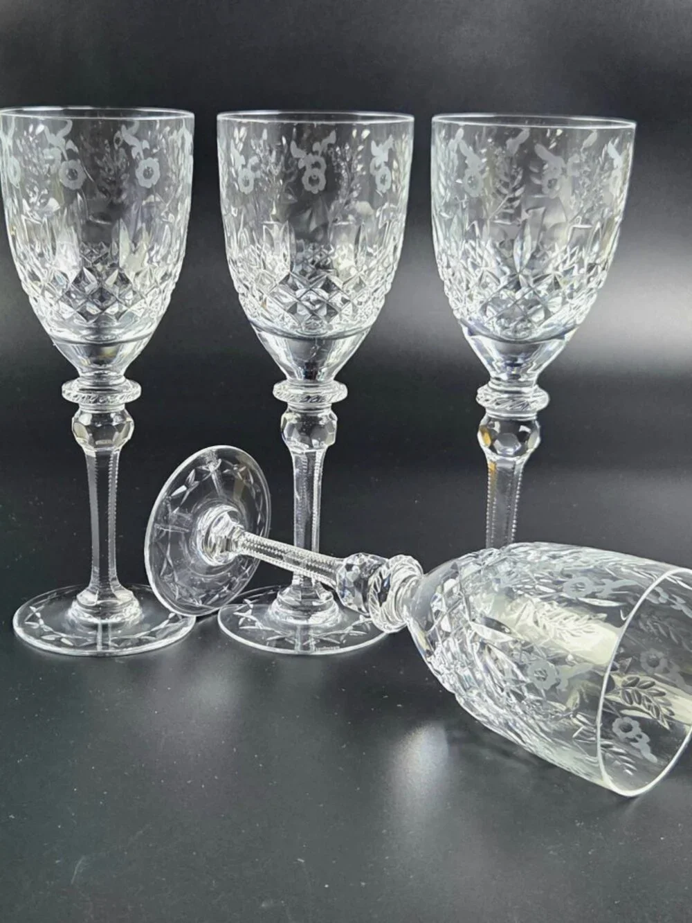 Vintage Rogaska Gallia - Water Wine Goblets - Set of 4 - Discontinued